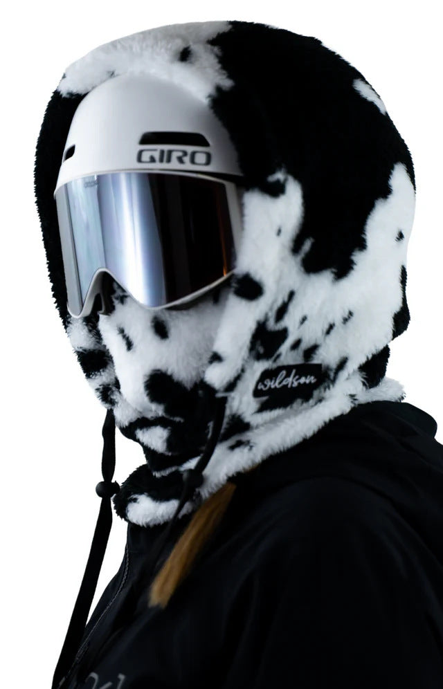 Fleece Winter Mask & Velvet Neck Hood