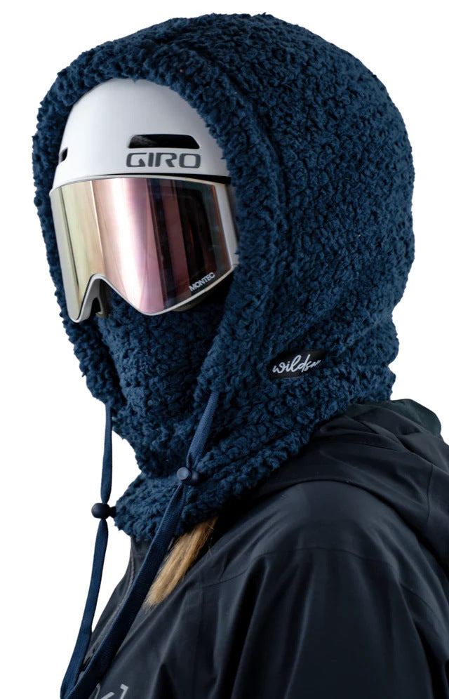 Fleece Winter Mask & Velvet Neck Hood