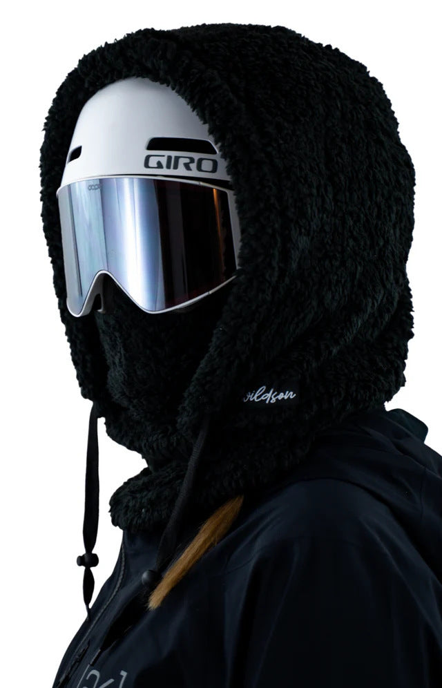 Fleece Winter Mask & Velvet Neck Hood
