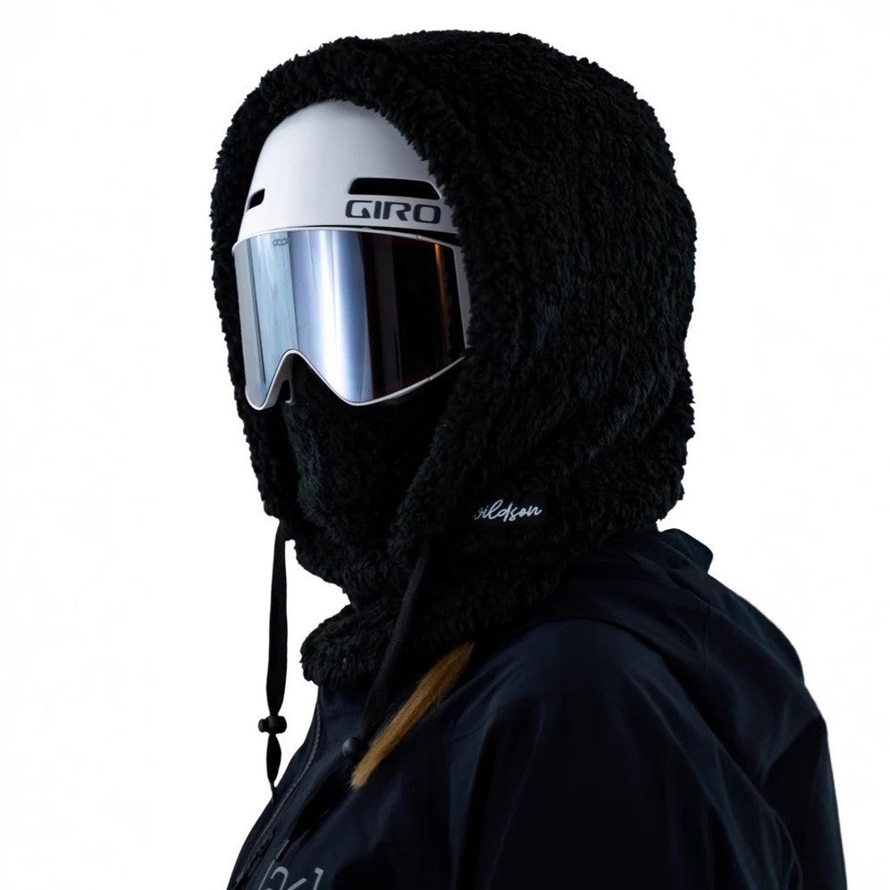 Fleece Winter Mask & Velvet Neck Hood