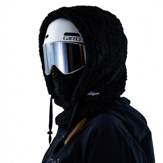 Fleece Winter Mask & Velvet Neck Hood