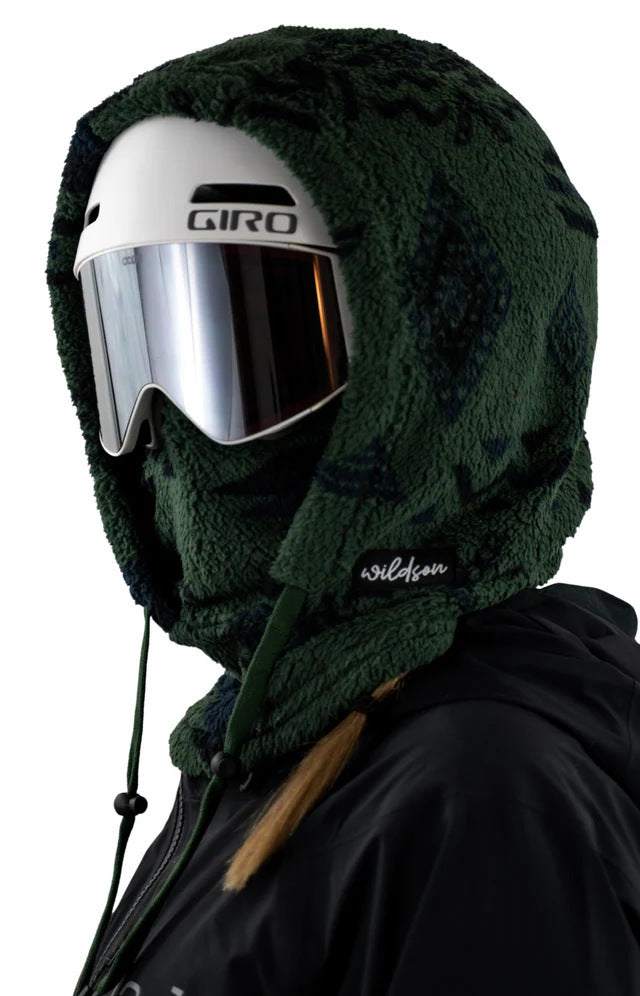 Fleece Winter Mask & Velvet Neck Hood
