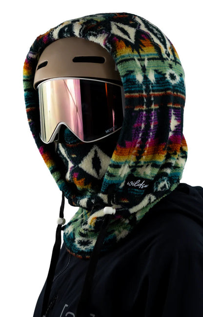 Fleece Winter Mask & Velvet Neck Hood