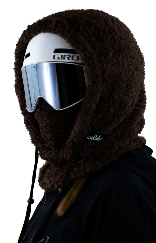 Fleece Winter Mask & Velvet Neck Hood