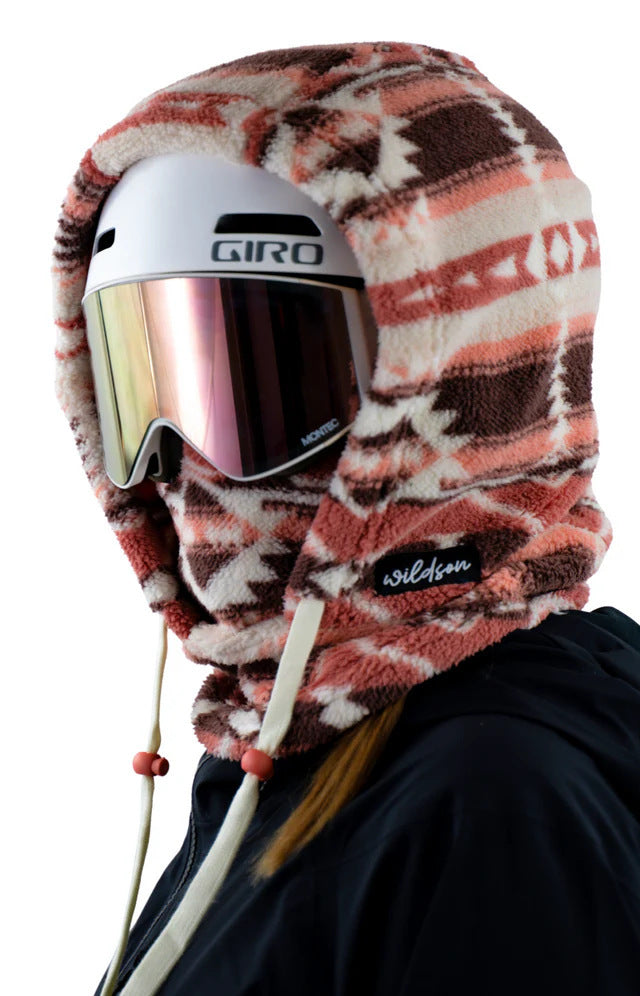 Fleece Winter Mask & Velvet Neck Hood