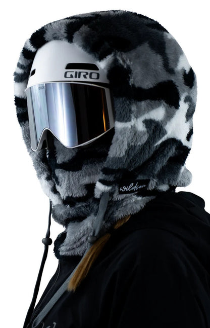 Fleece Winter Mask & Velvet Neck Hood
