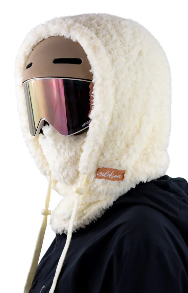Fleece Winter Mask & Velvet Neck Hood