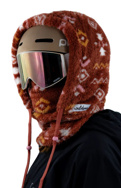 Fleece Winter Mask & Velvet Neck Hood