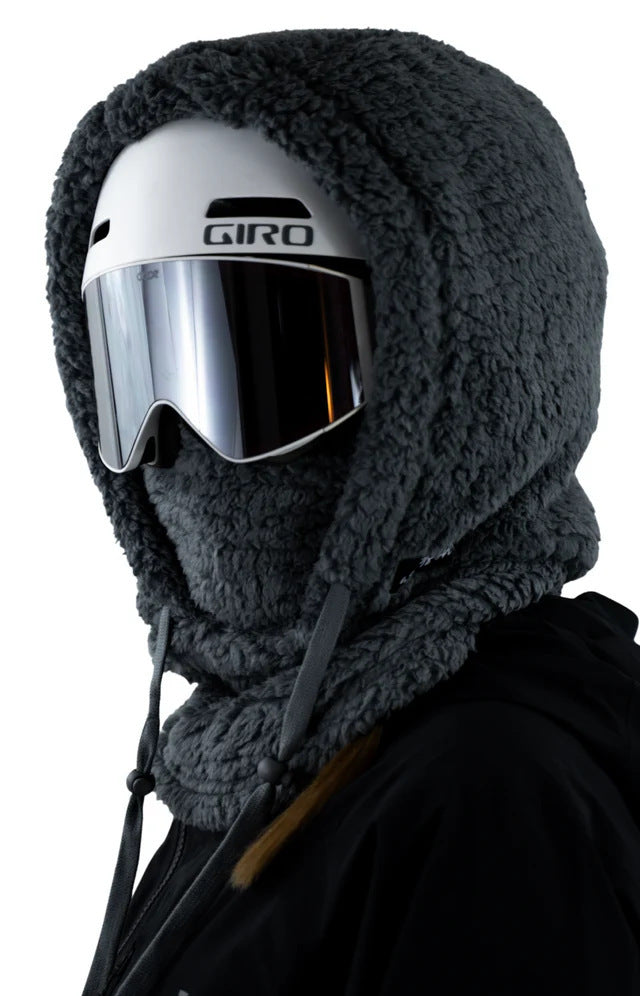 Fleece Winter Mask & Velvet Neck Hood