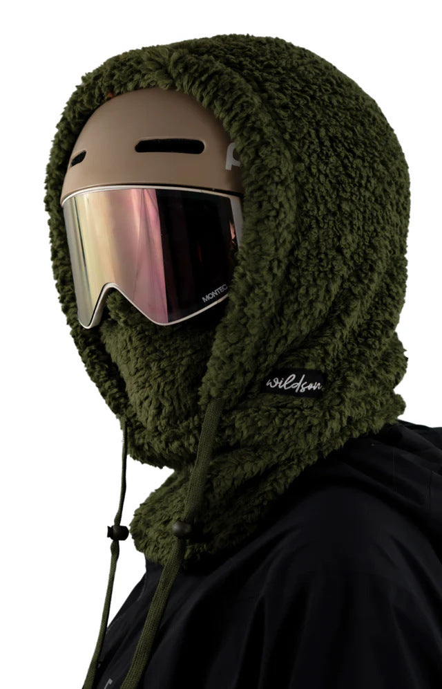 Fleece Winter Mask & Velvet Neck Hood