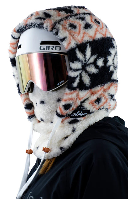 Fleece Winter Mask & Velvet Neck Hood