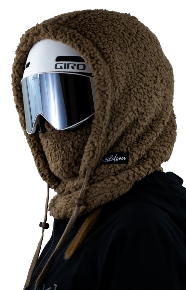 Fleece Winter Mask & Velvet Neck Hood